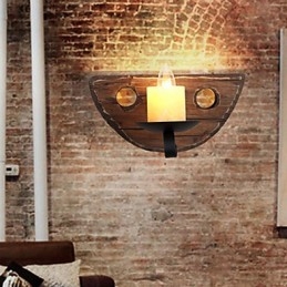 Rustikk Hyttemaling For Mini-Stil Omgivelseslys Vegglampe