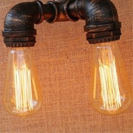 Rustikk Hyttemaling For Omgivelseslys Vegglampe Med Vegglampe