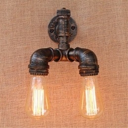 Rustikk Hyttemaling For Omgivelseslys Vegglampe Med Vegglampe