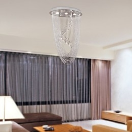 Moderne Samtidskunst Krystallkrone Med Innfelt Montering