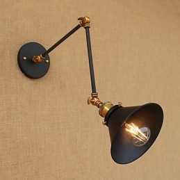 Vegglampe I Messing, Vintage, Industriell Vegglampe, Hjemmebelysning, Innendørsdekor, Vegglampe