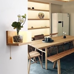 Moderne Samtidsstil Sort Oksidfinish Funksjon For Øyebeskyttelse Omgivelseslys Vegglampe Vegglampe