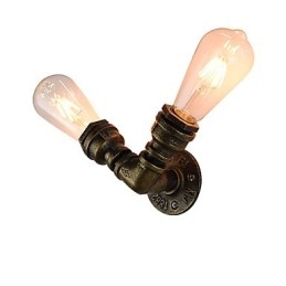 Vegglampe Vegglampe Veggjernsvegglampe Dum Black Lightsaber-Lampe På Veggen