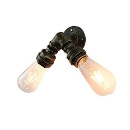 Vegglampe Vegglampe Veggjernsvegglampe Dum Black Lightsaber-Lampe På Veggen