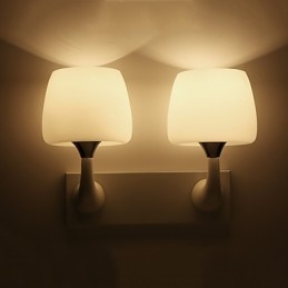 Moderne Samtidsmaleri Funksjon For Øyebeskyttelse Omgivelseslys Vegglampe Vegglampe