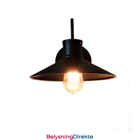 Vegglampe Vegglampe Veggjernsvegglampe Dum Black Lightsaber-Lampe På Veggen