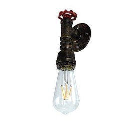 Rustikk Hytte Tradisjonell Klassisk Antikk Messingfunksjon For Omgivelseslys Vegglampe Vegglampe
