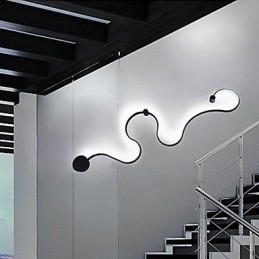 Vegglampe Moderne Samtidsmaleri Aluminium Vegglampe For Soverom Trappe Stue Lampe