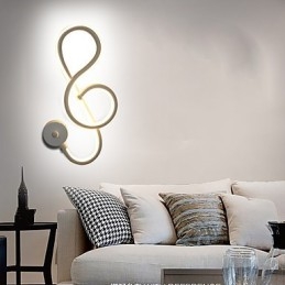 Enkel Moderne Kreativ Lysstang Vegglampe Innebygd Lampe Korridorlys Soverom Nattbordslampe Aluminiumslampe