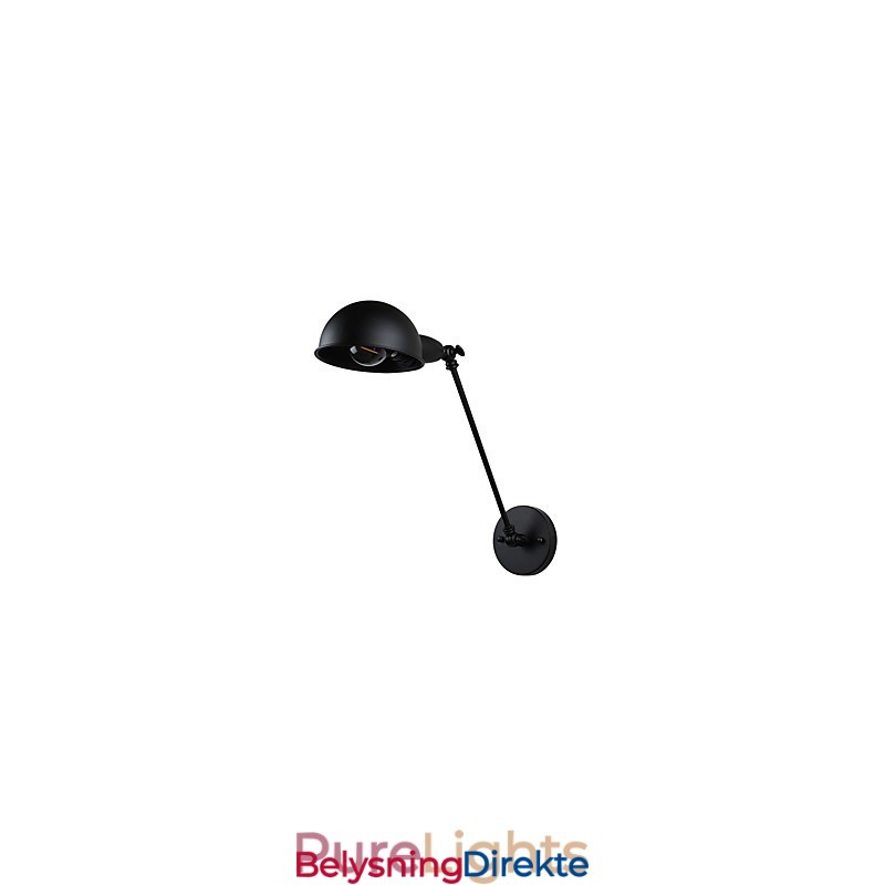 Malt Stålvegglampe Dum Svart Amerikansk Kaffedekorasjon Retro Vegglampe Lyssabellampe På Vegg
