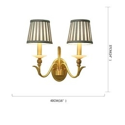 Enkel, Landlig, Tradisjonell, Klassisk Messingfunksjon For Mini-Stil, Opplyst Vegglampe
