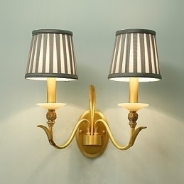 Enkel, Landlig, Tradisjonell, Klassisk Messingfunksjon For Mini-Stil, Opplyst Vegglampe