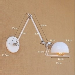 Maleri I Vintagestil For Øyebeskyttelse Med Svingarm I Ministil, Omgivelseslys, Svingarmlamper, Vegglamper