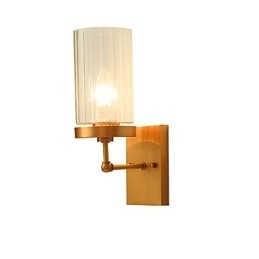 Tradisjonell Klassisk Landlig Messingfunksjon For Mini-Stil Opplyst Vegglampe I Messing