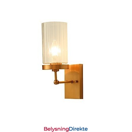 Tradisjonell Klassisk Landlig Messingfunksjon For Mini-Stil Opplyst Vegglampe I Messing