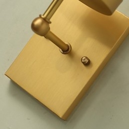 Tradisjonell Klassisk Landlig Messingfunksjon For Mini-Stil Opplyst Vegglampe I Messing