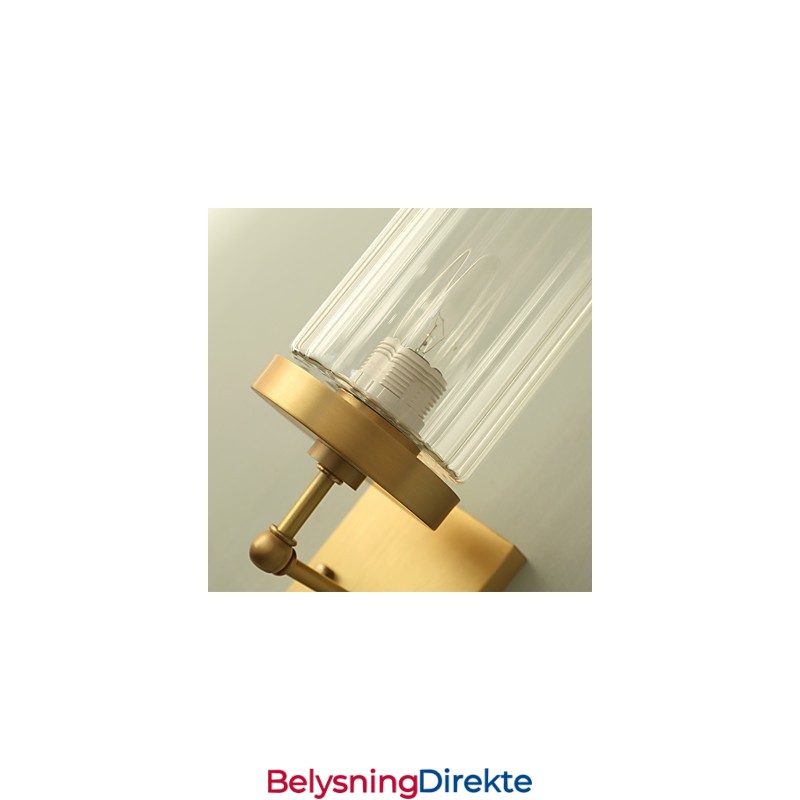 Tradisjonell Klassisk Landlig Messingfunksjon For Mini-Stil Opplyst Vegglampe I Messing