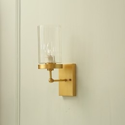 Tradisjonell Klassisk Landlig Messingfunksjon For Mini-Stil Opplyst Vegglampe I Messing
