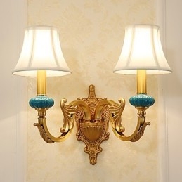 Enkel, Landlig, Tradisjonell, Klassisk Messingfunksjon For Mini-Stil, Opplyst Vegglampe