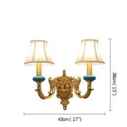Enkel, Landlig, Tradisjonell, Klassisk Messingfunksjon For Mini-Stil, Opplyst Vegglampe