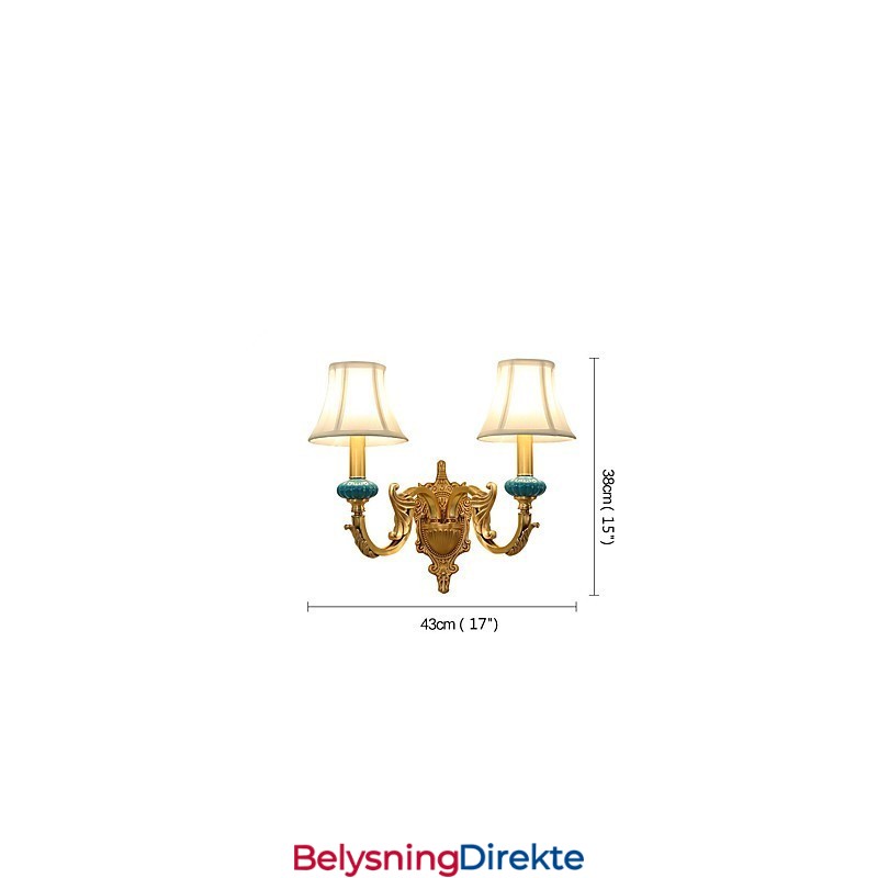 Enkel, Landlig, Tradisjonell, Klassisk Messingfunksjon For Mini-Stil, Opplyst Vegglampe