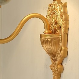 Enkel, Landlig, Tradisjonell, Klassisk Messingfunksjon For Mini-Stil, Opplyst Vegglampe