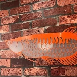 Moderne Vegglamper Fiskeformet Enkelhetsstil Akrylbelysning Stue Gang Soverom Hotellrom Dekorasjonsbelysning