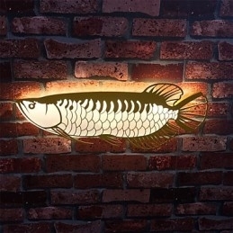 Moderne Vegglamper Fiskeformet Enkelhetsstil Akrylbelysning Stue Gang Soverom Hotellrom Dekorasjonsbelysning