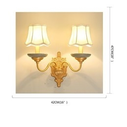Enkel, Landlig, Tradisjonell, Klassisk Messingfunksjon For Mini-Stil, Opplyst Vegglampetter, Vegglampe I Pu