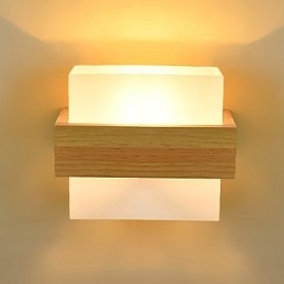 Nyhet Landlig Funksjon For Mini-Stil Øyebeskyttelse Omgivelseslys Lampetter Nattbord Nattlys Kreativ Balkong Vegglampe