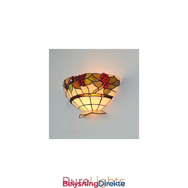 Retro Landlig Vegglampe Glassskjerm Stue Soverom Restaurant Kafé Bar Vegglampe