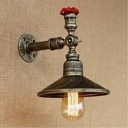 Rustikk Hyttemaling For Omgivelseslys Vegglampe Med Vegglampe