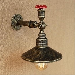 Rustikk Hyttemaling For Omgivelseslys Vegglampe Med Vegglampe