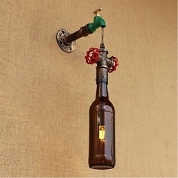 Moderne Ny Kreativ Flaskevegglampe Vegglampe