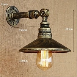 Industriell Stil Nordisk Vannrørsvegglampe