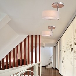 Moderne, Moderne, Mini-Stil, Krom, Metalllysekrone, Innfelt Garasje