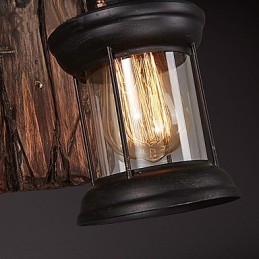 Enkelthodet Industriell Vintage Retro Tre Metall Maling Farge Vegglampe For Hjem Hotell Korridor Dekor Vegglampe