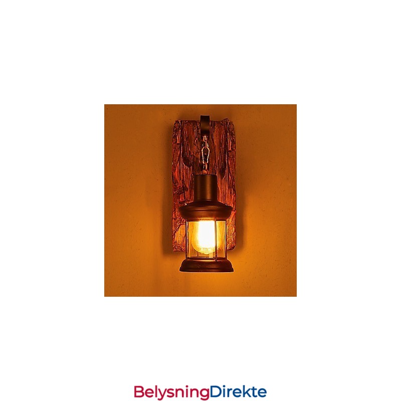 Enkelthodet Industriell Vintage Retro Tre Metall Maling Farge Vegglampe For Hjem Hotell Korridor Dekor Vegglampe