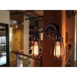 Retro Grapefrukt Amerikansk Landsby Jern Antikk Restaurant Korridor Midtgang Vegglampe Vegglampe