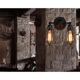 Retro Grapefrukt Amerikansk Landsby Jern Antikk Restaurant Korridor Midtgang Vegglampe Vegglampe