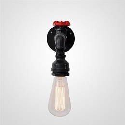 Vannrør Vegglamper Retro Industriell Stil Kreativ Landlig Metall Restaurant Kafé Barer Barbord Vegglamper