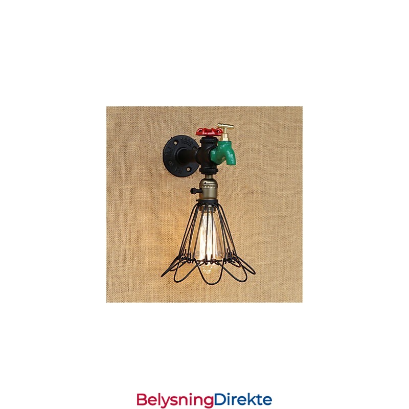 Landlig Retro-Maleri For Mini-Stil Omgivelseslys Vegglampe