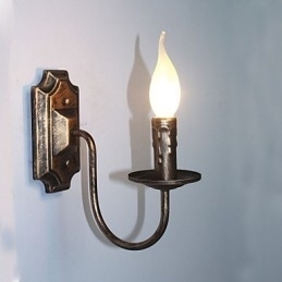 Antikk Vegglampe Stearinlysformet Enkel Korridor Balkonglampe Vegglampe