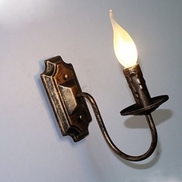Antikk Vegglampe Stearinlysformet Enkel Korridor Balkonglampe Vegglampe