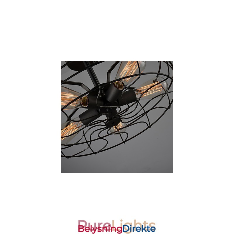 Amerikansk Landlig Industridesignerlampe Personlig Lampe Europeisk Retro Viftetaklampe