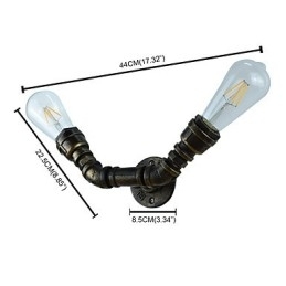 Rustikk Hytte Tradisjonell Klassisk Antikk Messingfunksjon For Omgivelseslys Vegglampe Vegglampe