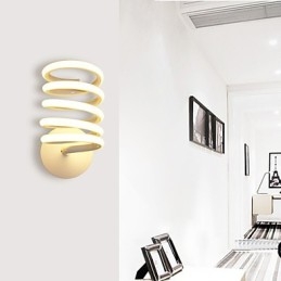 Vegglampe I Aluminium Moderne Minimalistisk Soverom Ganglampe Korridorlampe Nattbordslampe Kreativ Lampe