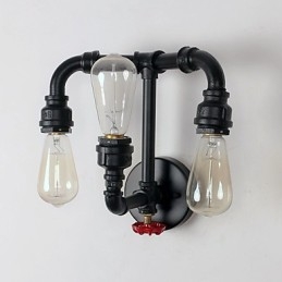 Rustikk Hytte Moderne Samtidslandlig Retro Malerifunksjon For Mini-Stil Uplight Vegglampetter