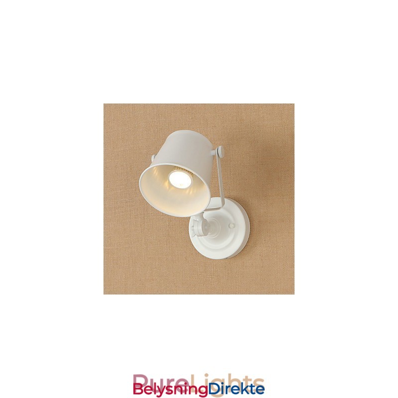 Malt Stålvegglampe Dum Svart Amerikansk Kaffedekorasjon Retro Vegglampe Lyssabellampe På Vegg