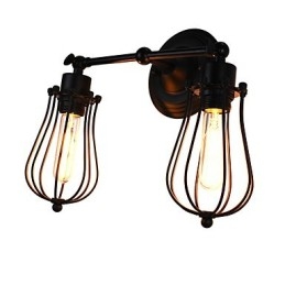 Rustikk Hyttemaling For Omgivelseslys Vegglampe Vegglampe